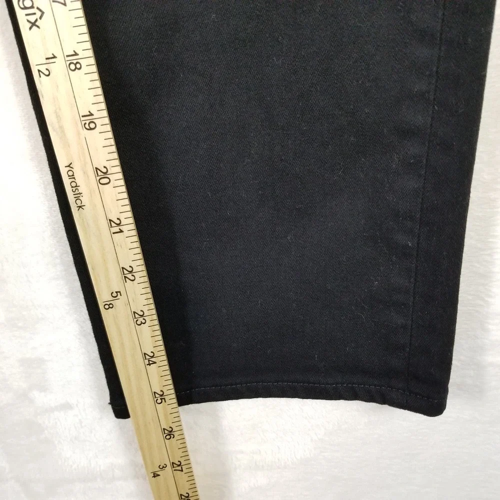 J.Crew‎ Essential Straight Black Jeans Mens 34 Cotton Blend Stretch